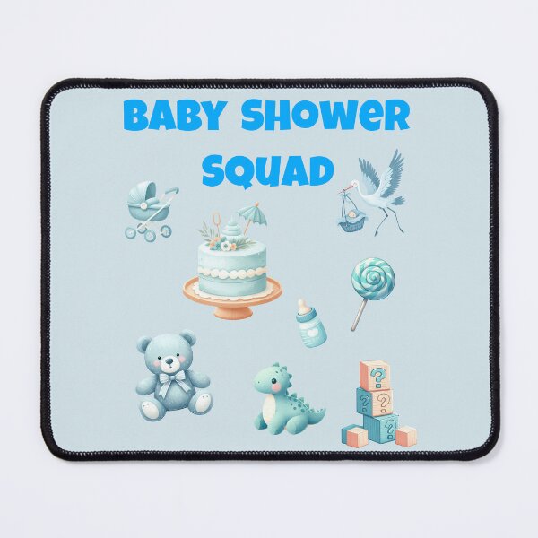 Item preview, Baby Shower Squad – Blue Baby Boy Party Design designed and sold by ProDesignByMK.