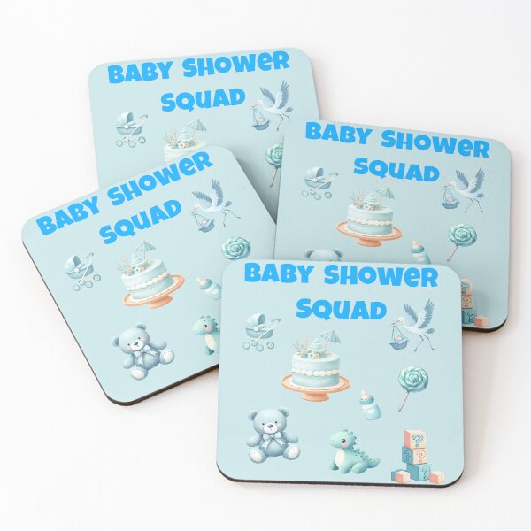 Item preview, Baby Shower Squad – Blue Baby Boy Party Design designed and sold by ProDesignByMK.