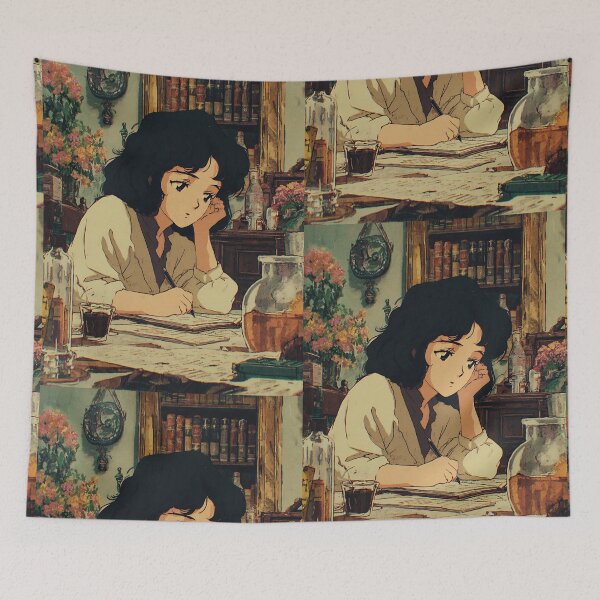 Item preview, Calm Lofi Studying Art designed and sold by bapupa.