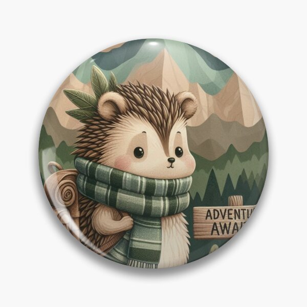 Item preview, Wanderlust Hedgehog – Travel Explorer Tee designed and sold by UmcommonGoods.