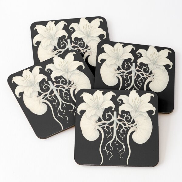Item preview, Kidneys - floral art for nephrologists designed and sold by DamioPolArt.