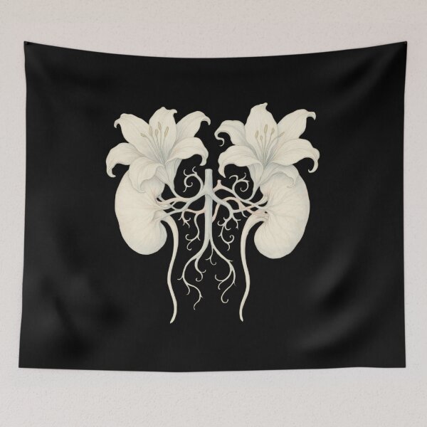 Item preview, Kidneys - floral art for nephrologists designed and sold by DamioPolArt.