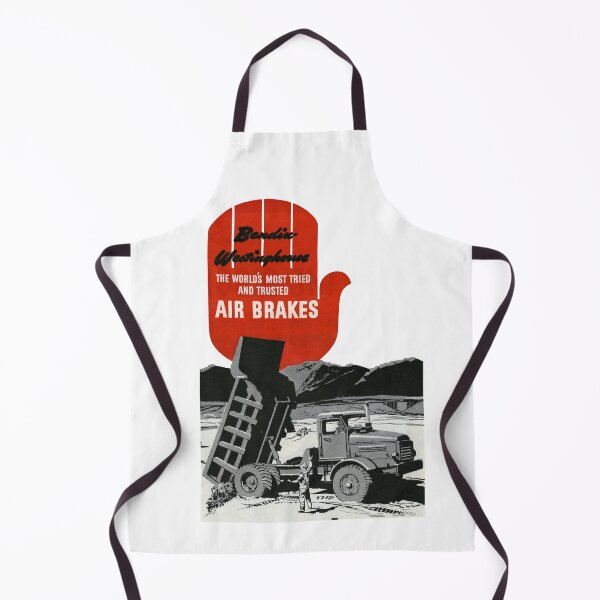 Item preview, 1950s Heavy-Duty Air Brakes Vintage Advert - Retro Transportation Technology Poster designed and sold by taspaul.