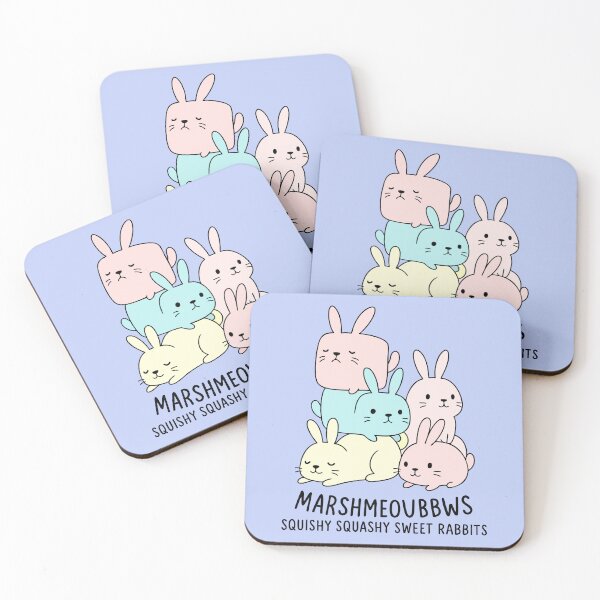 Item preview, Marshmeoubbws - Cute Squishy Bunny Stack Art designed and sold by graphicnew.