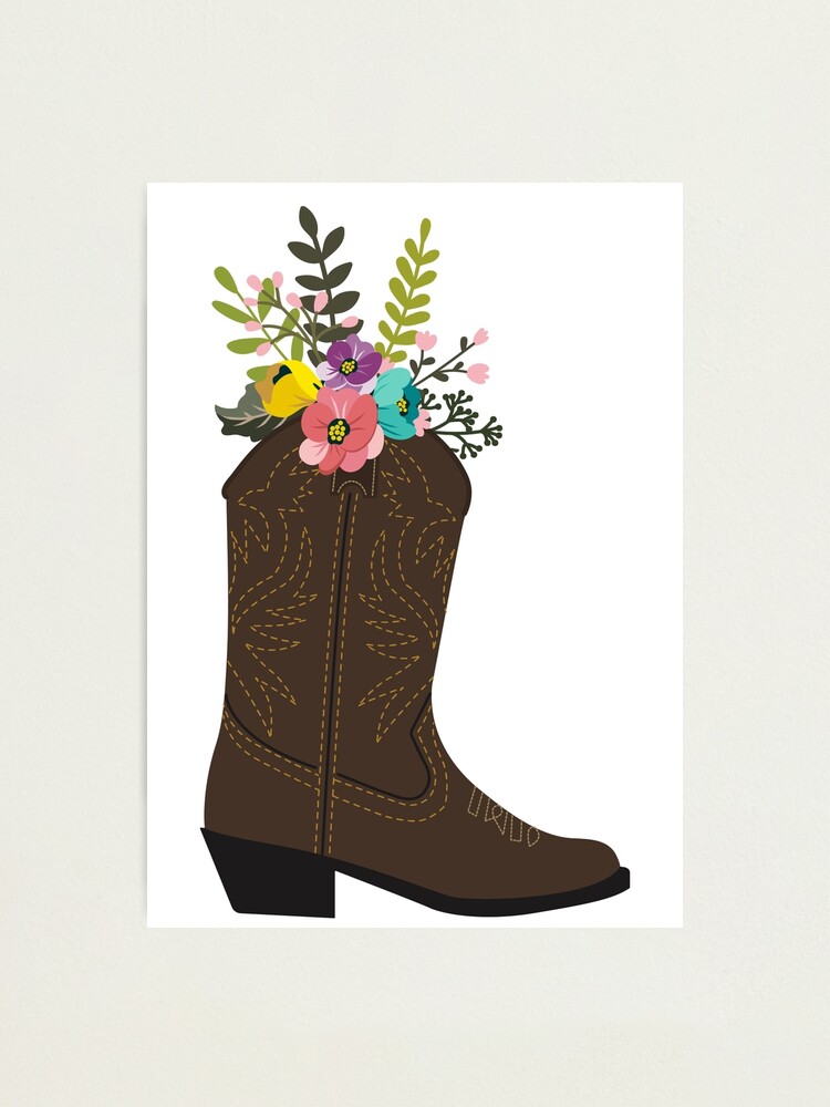 floral print cowboy boots