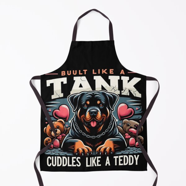 Item preview, Built Like a Tank, Cuddles Like a Teddy – Funny Rottweiler Dog Design designed and sold by dogslover22.