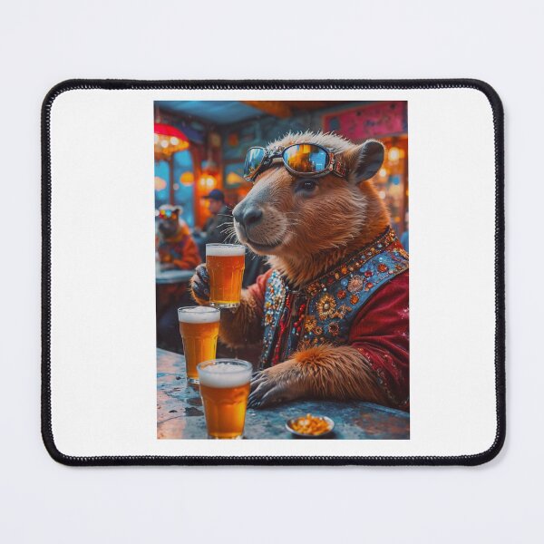 Item preview, Happy Beer-day beer Gift cute meme capybara designed and sold by CheeseBlueprint.