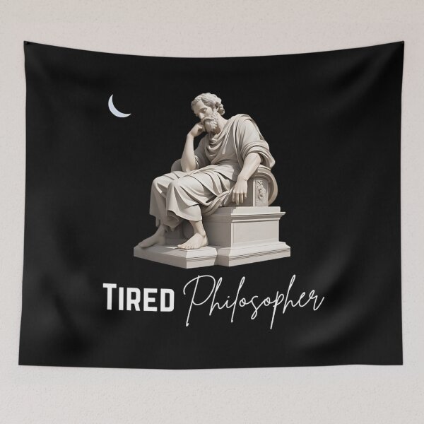 Item preview, Tired Philosopher - Greek Statue of Stoic Philosopher Epictetus Artwork designed and sold by LexaArtworks.