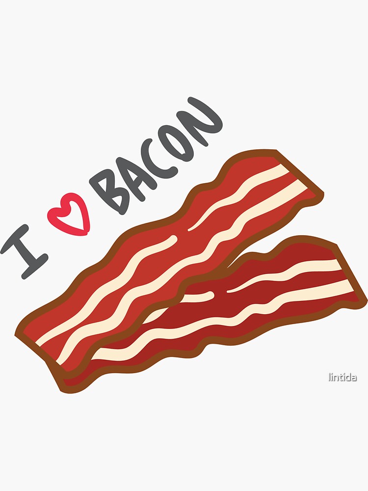 The Bacon Sticker for Sale by ryndodeca