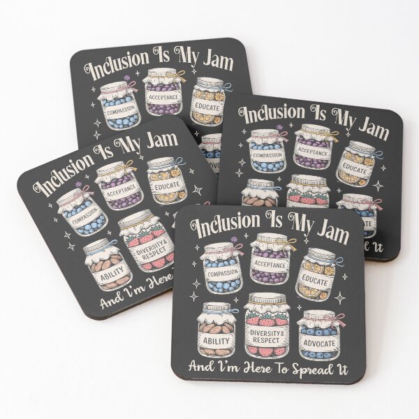 Item preview, Inclusion Is My Jam - Retro Labeled Jars designed and sold by Beanster-nl.