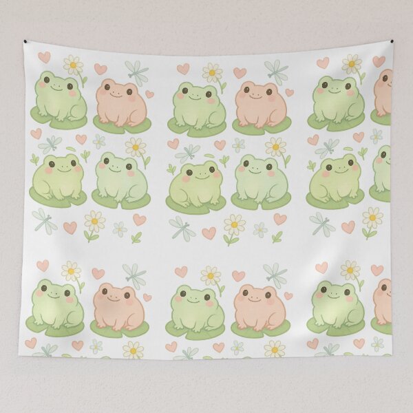 Item preview, Frogs & Flowers designed and sold by Uglyandcute.