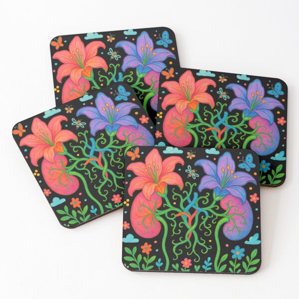 Item preview, Kidneys - Cute floral art for nephrologists designed and sold by DamioPolArt.
