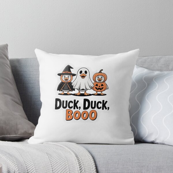 Item preview, Duck, Duck, Boo – Cute Halloween Ducks in Witch, Ghost & Pumpkin Costumes designed and sold by MissRasheedHam.