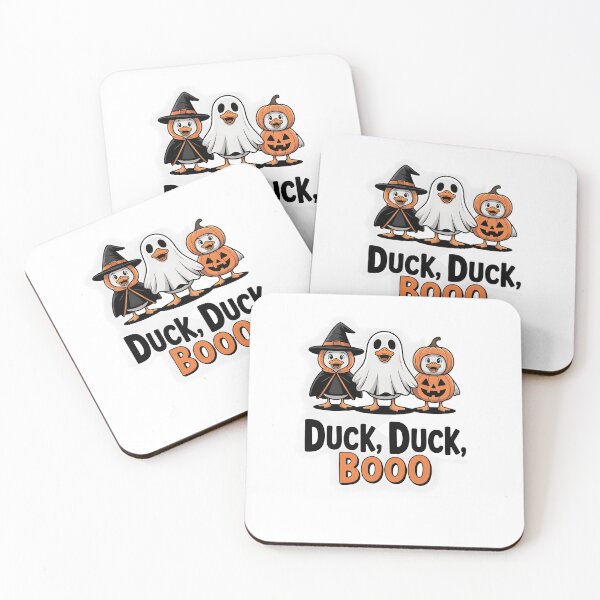Item preview, Duck, Duck, Boo – Cute Halloween Ducks in Witch, Ghost & Pumpkin Costumes designed and sold by MissRasheedHam.