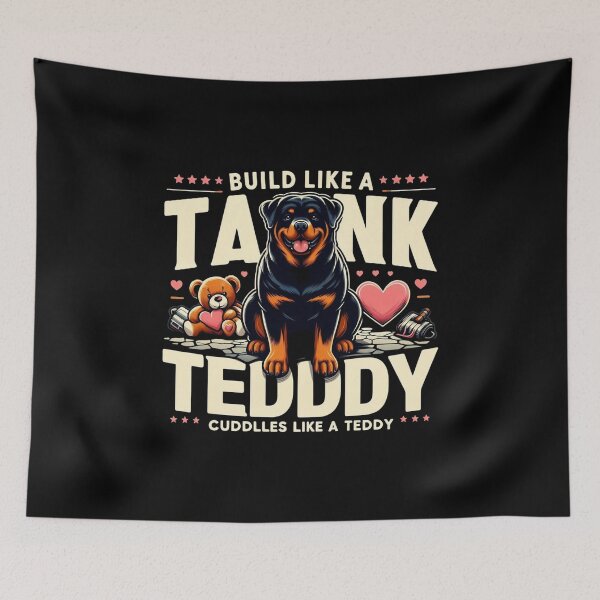Item preview, Tough But Sweet – Rottweiler Built Like a Tank, Loves Like a Teddy designed and sold by dogslover22.