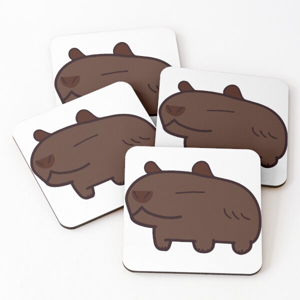 Item preview, Dark Brown Color Capybara designed and sold by MiscibilityArt.
