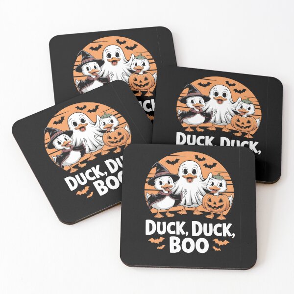 Item preview, Duck, Duck, Boo – Cute Halloween Ducks in Witch, Ghost & Pumpkin Costumes designed and sold by MissRasheedHam.