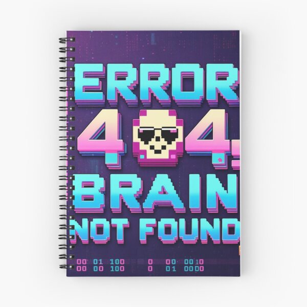 Item preview, error 404 brain not found designed and sold by WovennDesigns.