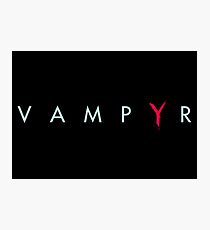 Vampyr logo vampire videogame Photographic Print