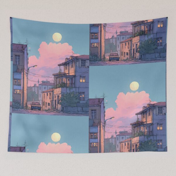 Item preview, Nostalgic Lofi Vibes Art designed and sold by bapupa.