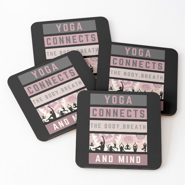 Item preview, Yoga Connects The Body Breath And Mind designed and sold by Margerita23.