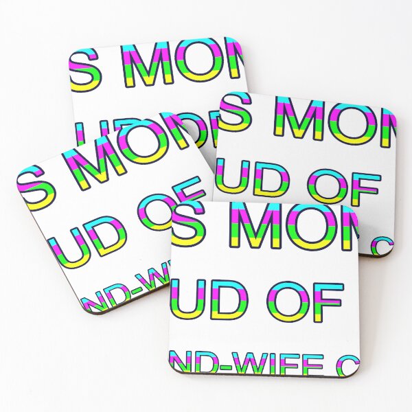 Item preview, This Mom Is Proud Of Her Husband-Wife Couple Bright Colors designed and sold by TheIconSmith.