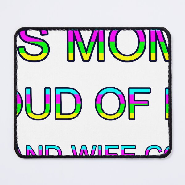 Item preview, This Mom Is Proud Of Her Husband-Wife Couple Bright Colors designed and sold by TheIconSmith.
