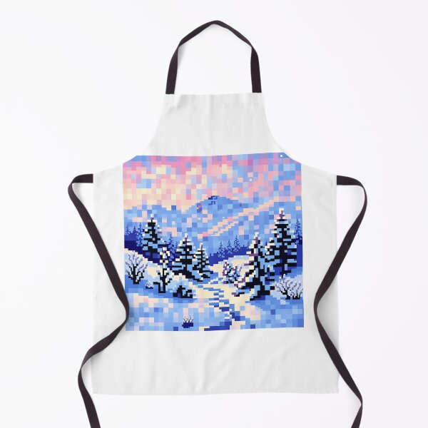 Item preview, Pixelated Winter Landscape designed and sold by sharon1210.