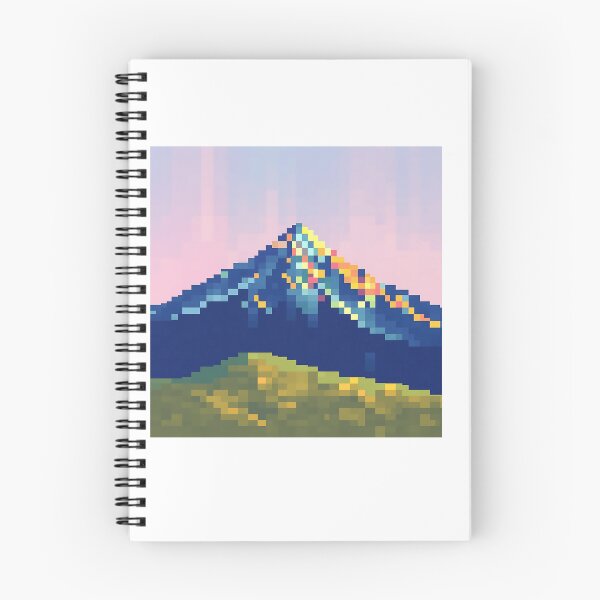 Item preview, Vibrant Pixelated Mountain Range designed and sold by sharon1210.