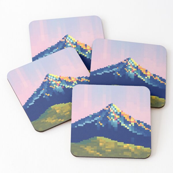 Item preview, Vibrant Pixelated Mountain Range designed and sold by sharon1210.