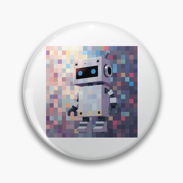 Item preview, Pixelated Robot Character Art designed and sold by sharon1210.