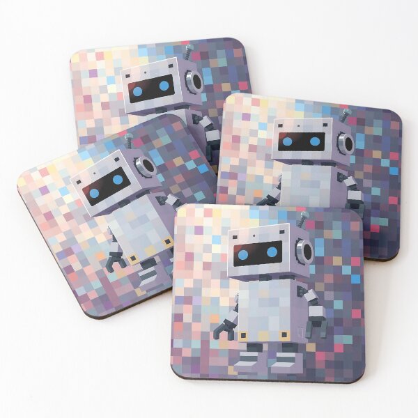 Item preview, Pixelated Robot Character Art designed and sold by sharon1210.