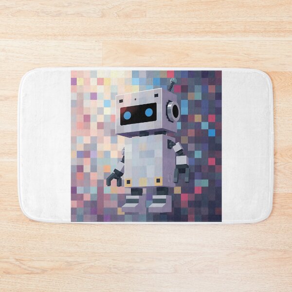 Item preview, Pixelated Robot Character Art designed and sold by sharon1210.
