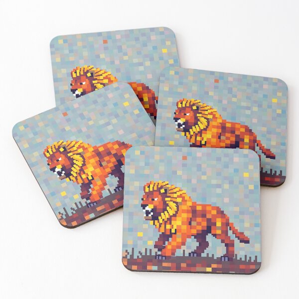 Item preview, Pixelated Wild Animal Art designed and sold by sharon1210.