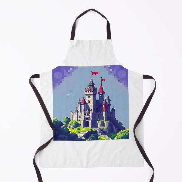 Item preview, Pixelated Medieval Castle Artwork designed and sold by sharon1210.