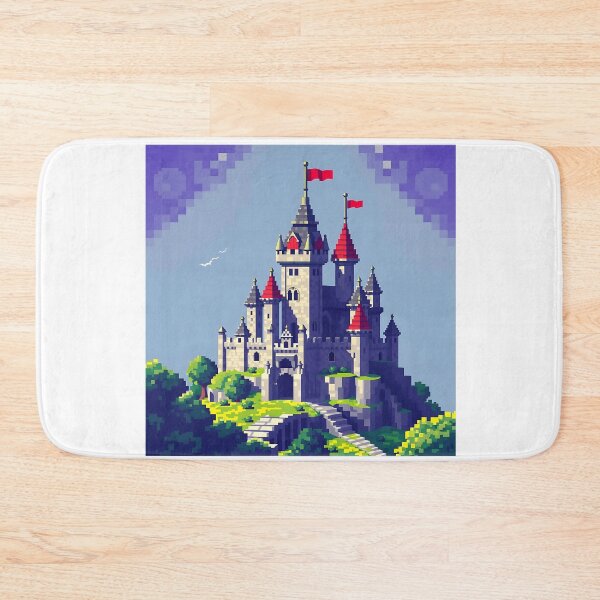 Item preview, Pixelated Medieval Castle Artwork designed and sold by sharon1210.
