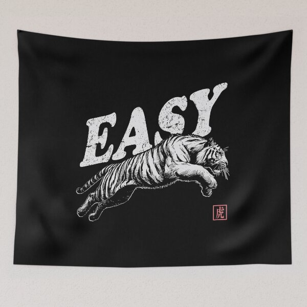 Item preview, Funny Quote Easy Tiger Retro Wild Animal designed and sold by Jcat7.