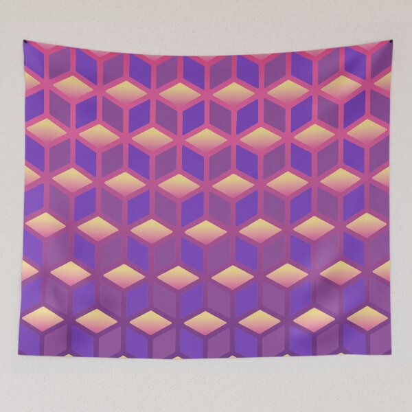 Aperçu de l'œuvre art de cubes dégradés créée et vendue par La Font.