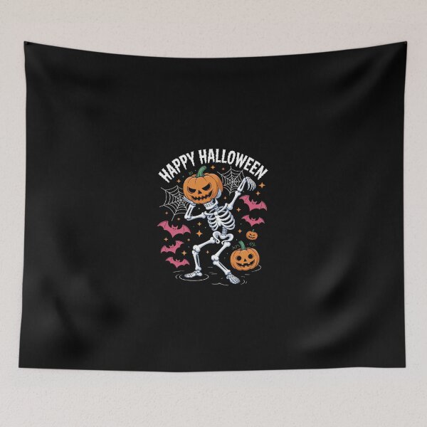 Item preview, Dabbing Halloween Skeleton Trick Treat Funny Pumpkin Boys designed and sold by KarstenNoanra.
