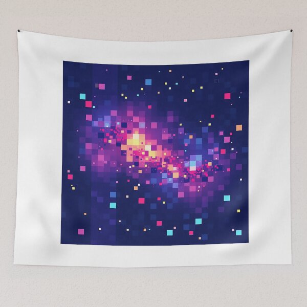 Item preview, Pixelated Galaxy Abstract Art designed and sold by sharon1210.