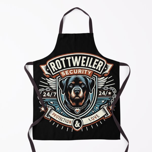 Item preview, Rottweiler Security – 24/7 Protection & Love Badge | Funny Guard Dog Design designed and sold by dogslover22.