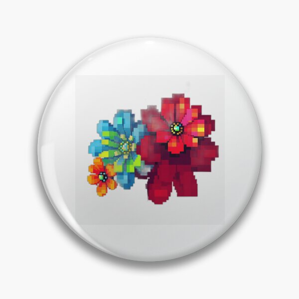 Item preview, Pixelated Flower Abstraction designed and sold by sharon1210.