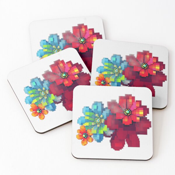 Item preview, Pixelated Flower Abstraction designed and sold by sharon1210.
