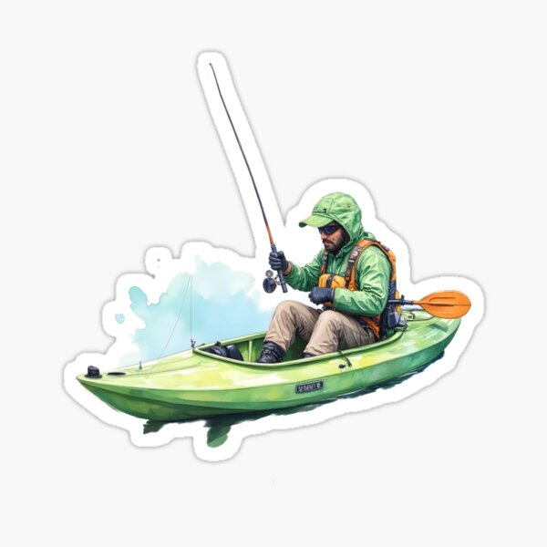 Item preview, Kayak Fishing designed and sold by pixeldizajn.