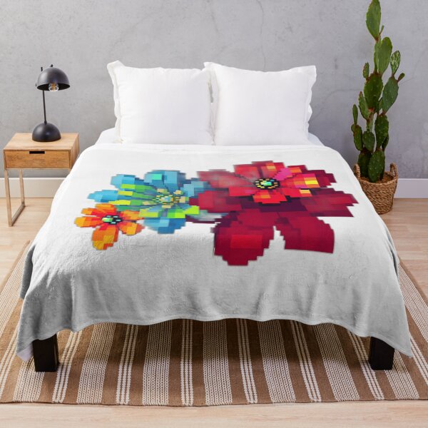 Item preview, Pixelated Flower Abstraction designed and sold by sharon1210.