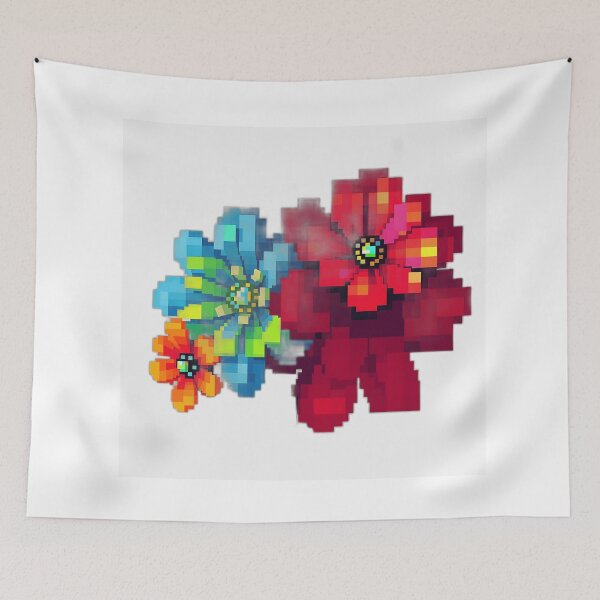 Item preview, Pixelated Flower Abstraction designed and sold by sharon1210.
