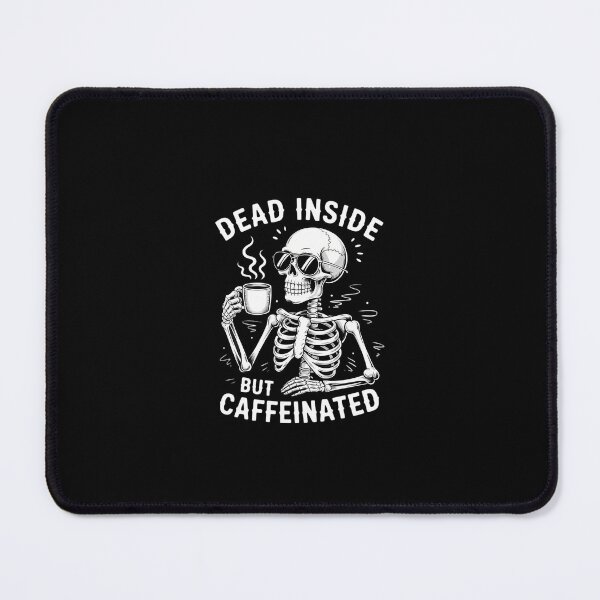 Item preview, Dead Inside But Caffeinated Halloween Funny Skeleton Coffee designed and sold by KarstenNoanra.