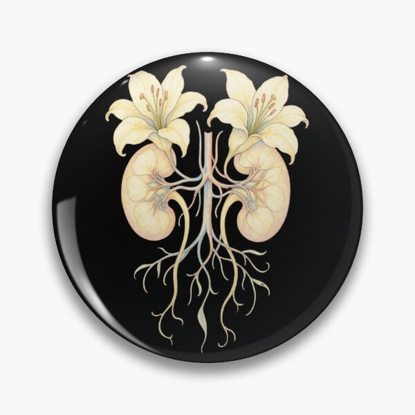Item preview, Kidneys - Classic floral art for nephrologists designed and sold by DamioPolArt.