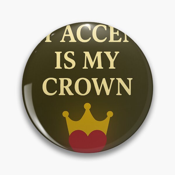 Item preview, My accent is my crown typography  designed and sold by Ivetka25.