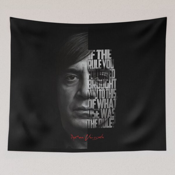 Item preview, Anton Chigurh – Iconic Villain Quote designed and sold by Enea Kelo.